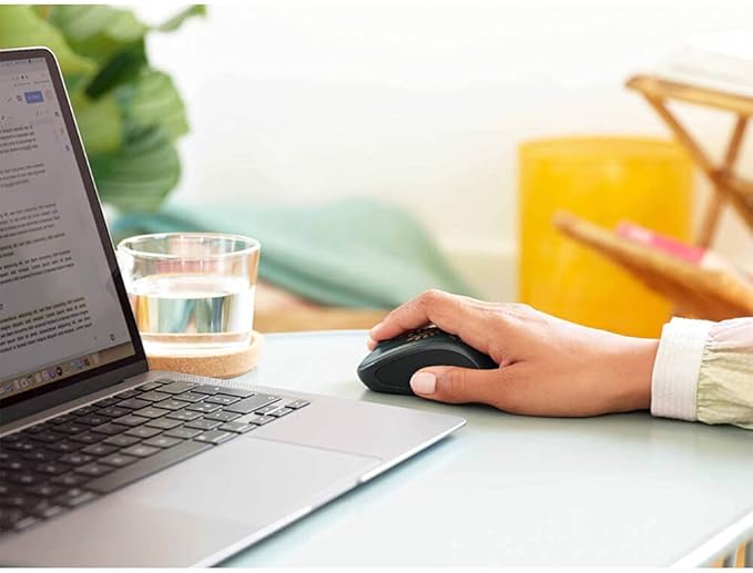 Logitech - Design Collection Limited Edition Wireless Compact Mouse with Colorful Designs - Golden Garden