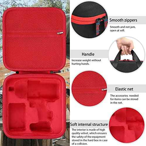 khanka Hard Case Replacement for Milwaukee 2767-20 M18 FUEL High Torque 1/2" Impact Wrench, Case Only