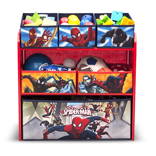 Delta Children Multi-Bin Toy Organizer, Marvel Spider Man - color: Spider-man