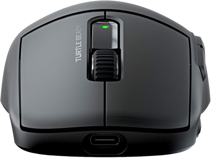 Turtle Beach Burst II Air Wireless Gaming Mouse - 47g Ultra Lightweight, Optical Switches, 26000 DPI Optical Sensor, 120-hour Rechargeable Battery, Symmetrical Design, Bluetooth, USB-C Cable – Black