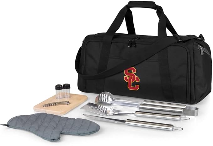 PICNIC TIME NCAA BBQ Kit Cooler Tote with Barbecue & Accessories