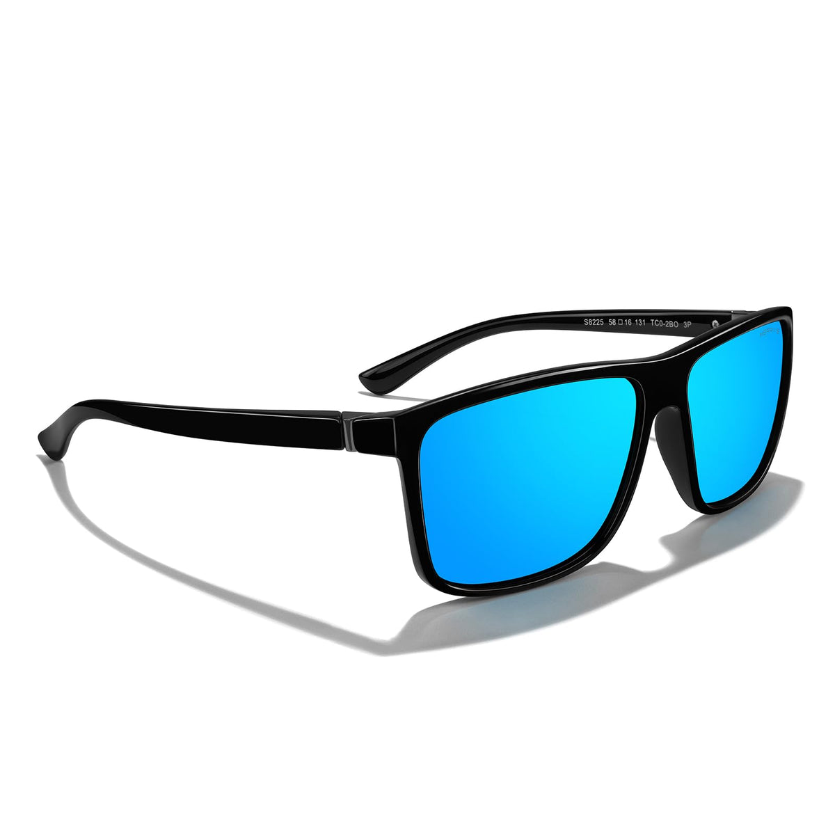 MERRY'S Rectangular Polarized Sports Sunglasses for Men Women Cycling Driving Fishing UV400 Protection S8225