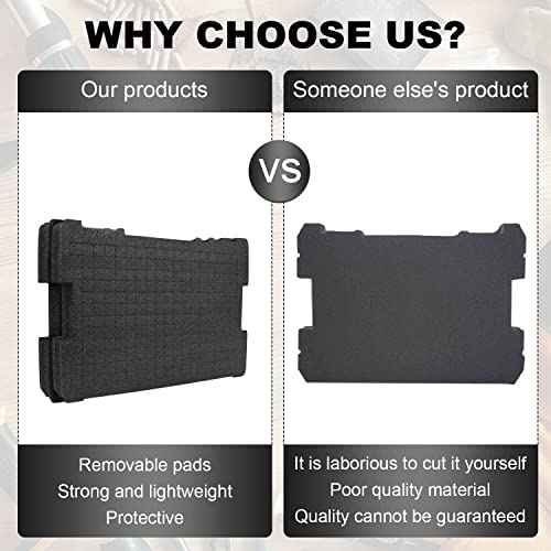 DWST88801 TSTAK Tool Organizer Foam Insert(2Pcs) for fits DEWALT Tool Box DWST17808, DWST17807, DWST17805