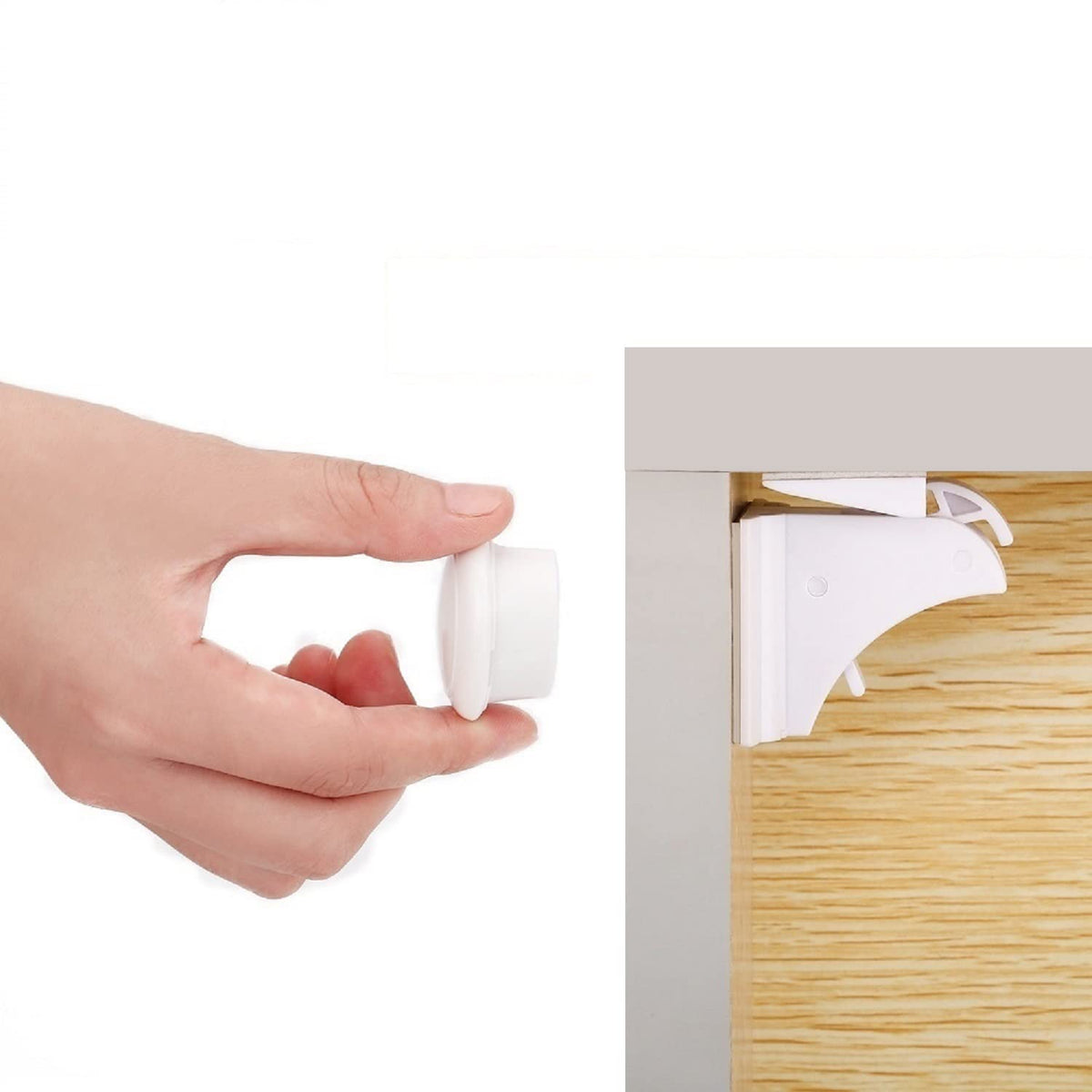Magnetic Cabinet Locks Baby Proofing (General, Pack, 10)