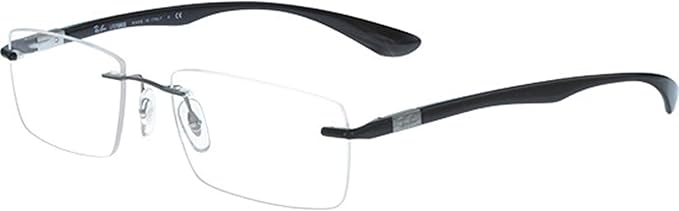 Ray-Ban unisex-adult Rx8724 Titanium Rectangular Prescription Eyeglass Frames