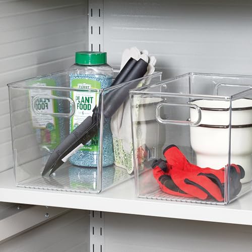 iDesign Large Clear Plastic Storage Bin for Bathroom or Vanity, Organizer for Hair Tools & Shampoo Bottles - style: Pack of 1