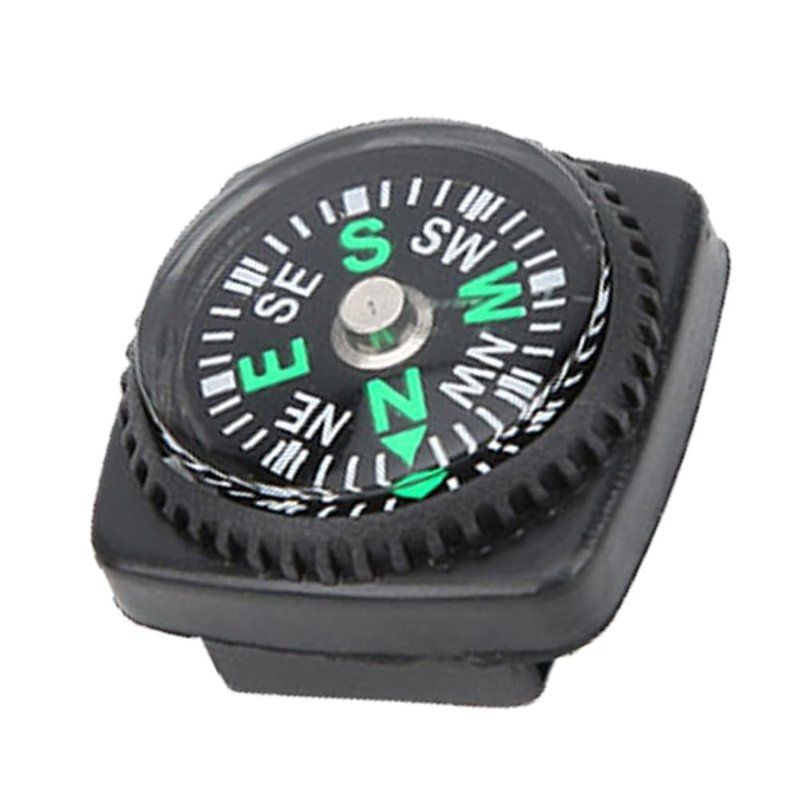 Chiffonade 25Pcs Mini Compass High Sensitivity Navigation Tool Compass for Outdoor Gear Camping Hiking Adventure Activities Accessory(Black)