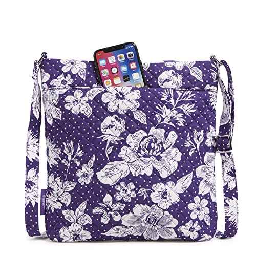 Cotton Collegiate Triple Zip Hipster Crossbody Purse (Multiple Teams Available)