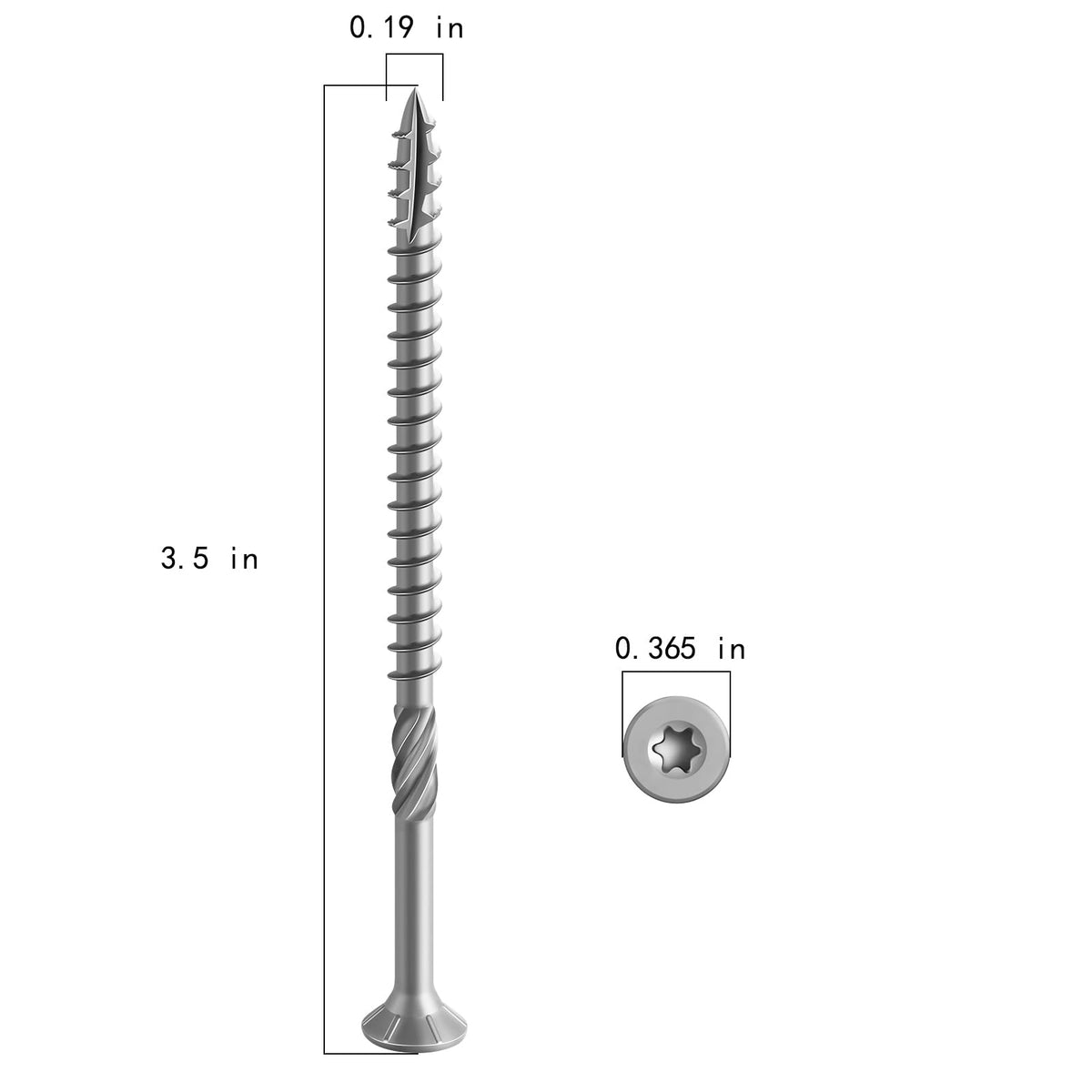 Wensilon #10 * 3-1/2" 304 Stainless Steel Deck Screws, (130pcs) 2 lbs.Exterior Wood Screws, Rust Resistant epoxy Coated, Bronze, T25 Star Bit