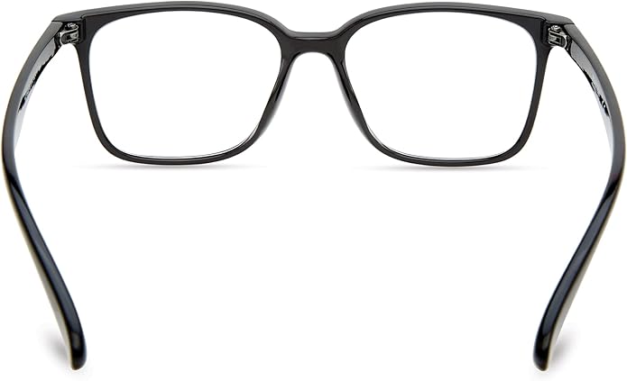 Kenneth Cole REACTION unisex adult Kc1503-b Blue Light Blocking Eyewear Frames, Shiny Black, 52mm US
