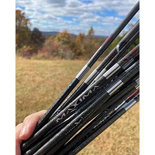 Carbon Express Maxima Sable RZ Hunting Arrow (6-Pack) - TriSpine Technology, 360-Degree Spine Consistency, 10+% Increased Accuracy