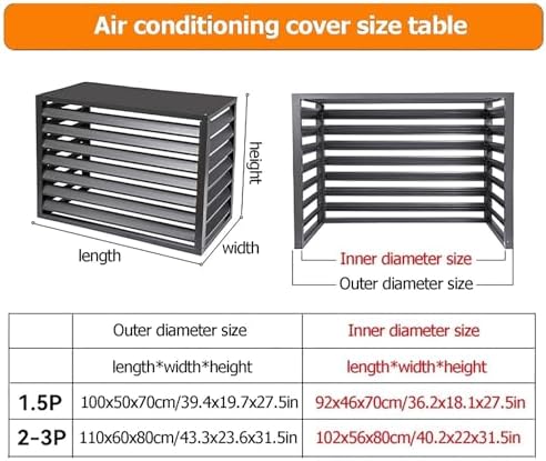 Outdoor Air Conditioner Cover Aluminum Decorative Fence Privacy Screen