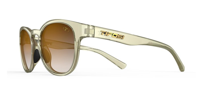 Tifosi Svago Sunglasses (Crystal Champagne, Brown Gradient)