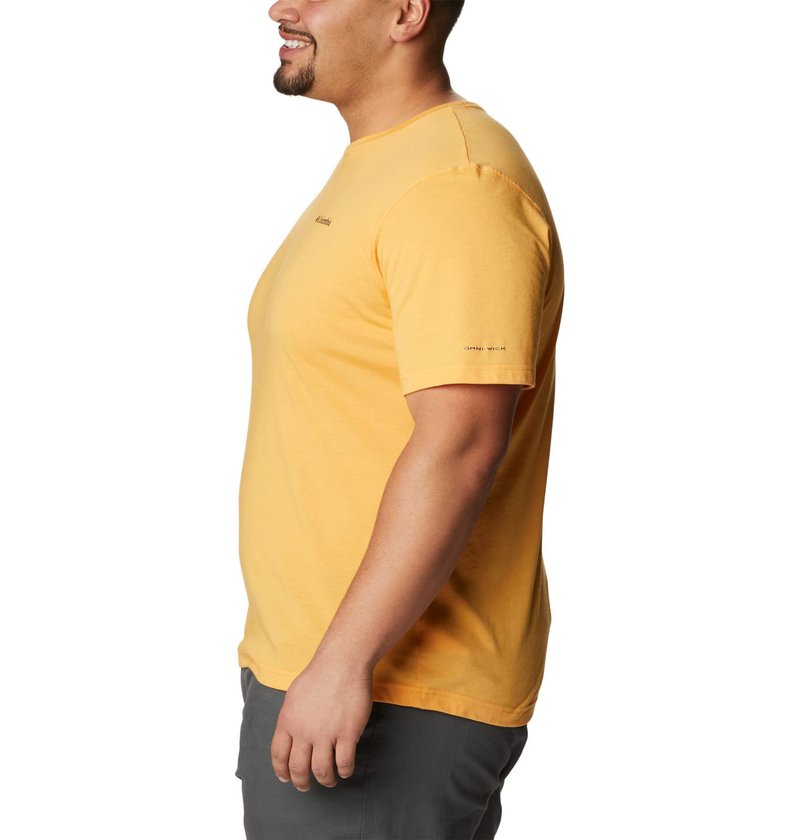 Columbia Men's Thistletown Hills Short Sleeve, Mango Heather, Small