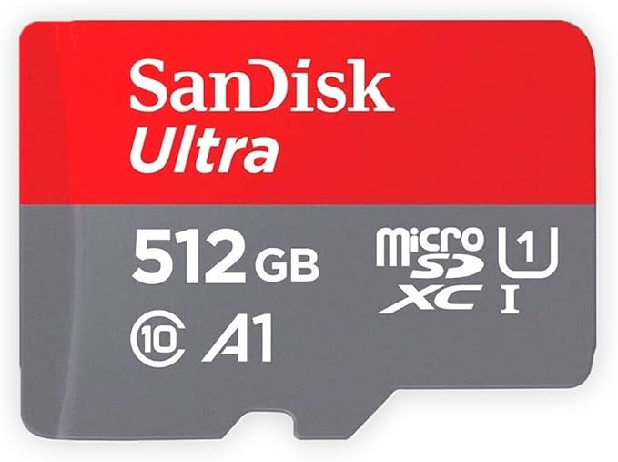 SanDisk 512 GB MicroSDXC Ultra 150MB Card Only – Extended Capacity SD (MicroSDHC)