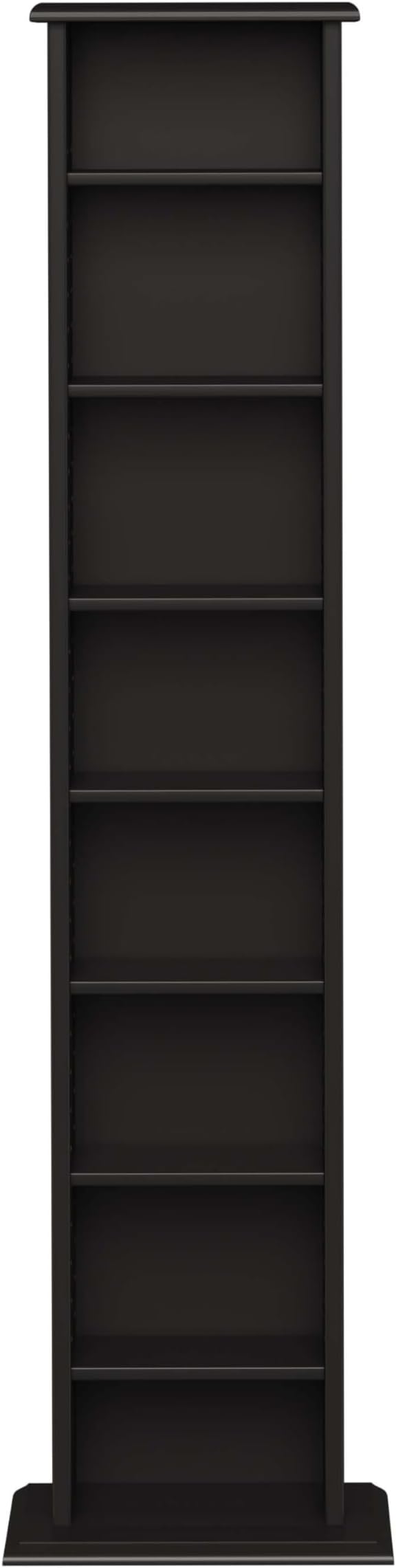 Prepac Narrow Cabinet Media, Slim Multimedia Storage Tower, Black