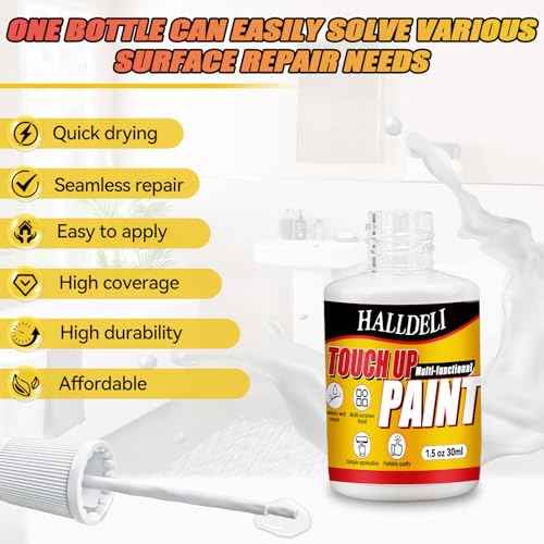 White Touch Up Paint, Multi Surface Touch up Paint Pen for Wall, Door, Cabinets, Wood, Furniture (2.0 Ounxce)