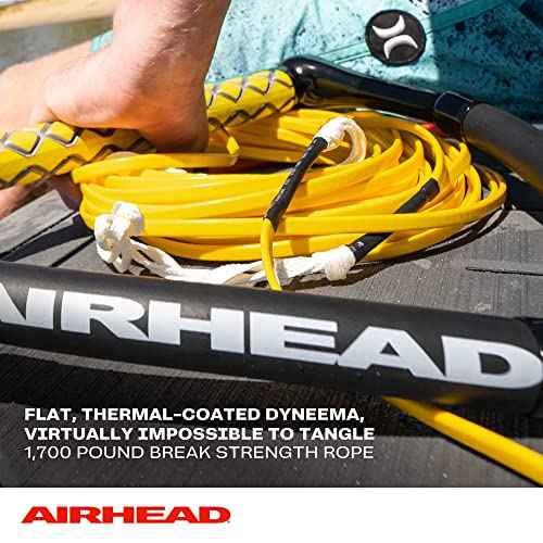 AIRHEAD Dyneema Flat Line Wakeboard Rope, 4 Sections, 70-Feet, Multiple Colors Available