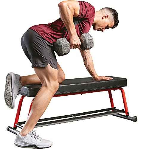 Sunny Health & Fitness Weight Bench for Heavy Duty Workouts, Exercise, Strength Training, Lifting and Home Gyms