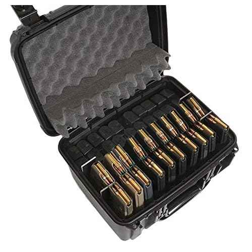 Case Club 20 AR-15 (5.56/.223) Magazines & 20 Pistol Magazines Waterproof Storage Case