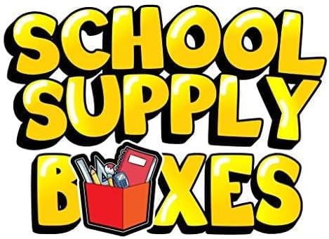 School Supply Boxes | Budget Saver Case (4 Boxes) | Back to School Essentials Kit for Students & Teachers | Includes Spiral Notebook, Crayons, Pens, Pencils, Glue & More