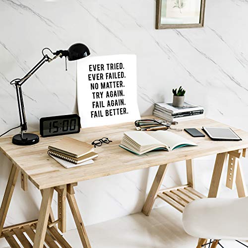 Livelynine Marble Contact Paper Peel and Stick Countertops Waterproof White Marble Wallpaper Counter Top Covers Kitchen Cabinet Wallpaper Self Adhesive Countertop Vinyl Wrap Desk Table 15.8x78.8