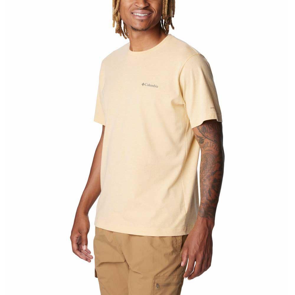 Columbia Men's Thistletown Hills Short Sleeve, Light Camel Heather, 5X Tall