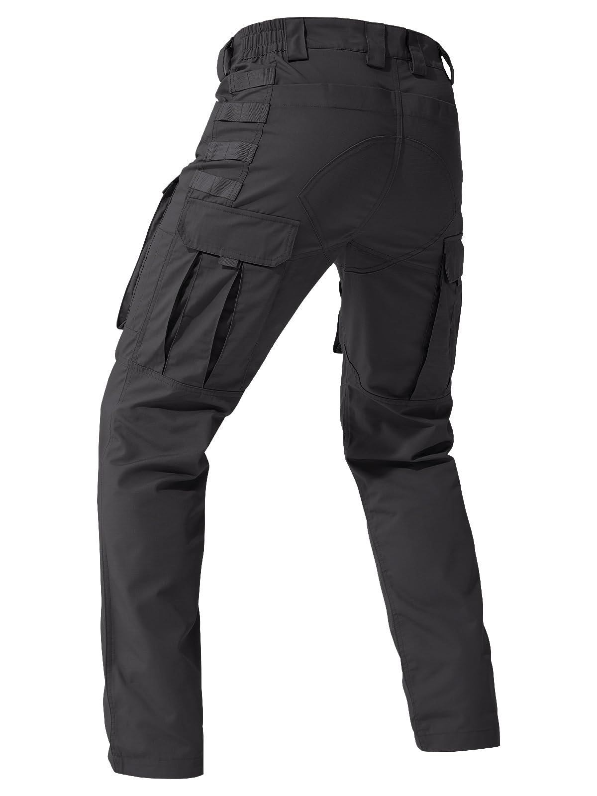 FREE SOLDIER Men's Cargo Pants,Tactical Pants for Men Stretch,Durable Ripstop EDC Work Pants for Hiking (Black 34Wx30L)