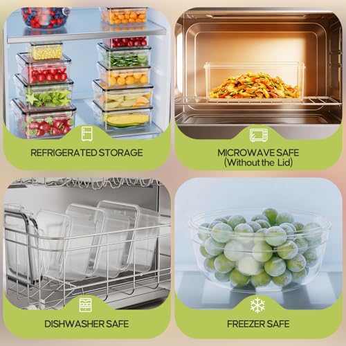 62 PCS Large Food Storage Containers with Lids Airtight (31 Lids &31 Containers) - Leakproof Meal-Prep Containers for Kitchen Storage Reusable Plastic Microwave/Dishwasher Safe with Labels & Pen - color: 31 Pack