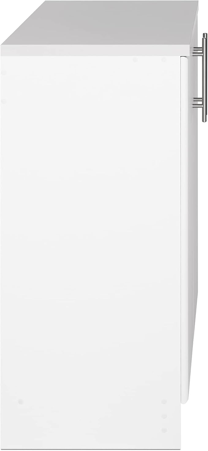 Prepac Elite 32" Storage Cabinet, White Storage Cabinet, Base Cabinet, Bathroom Cabinet with 1 Adjustable Shelf 18" D x 32" W x 36" H, WEB-3216