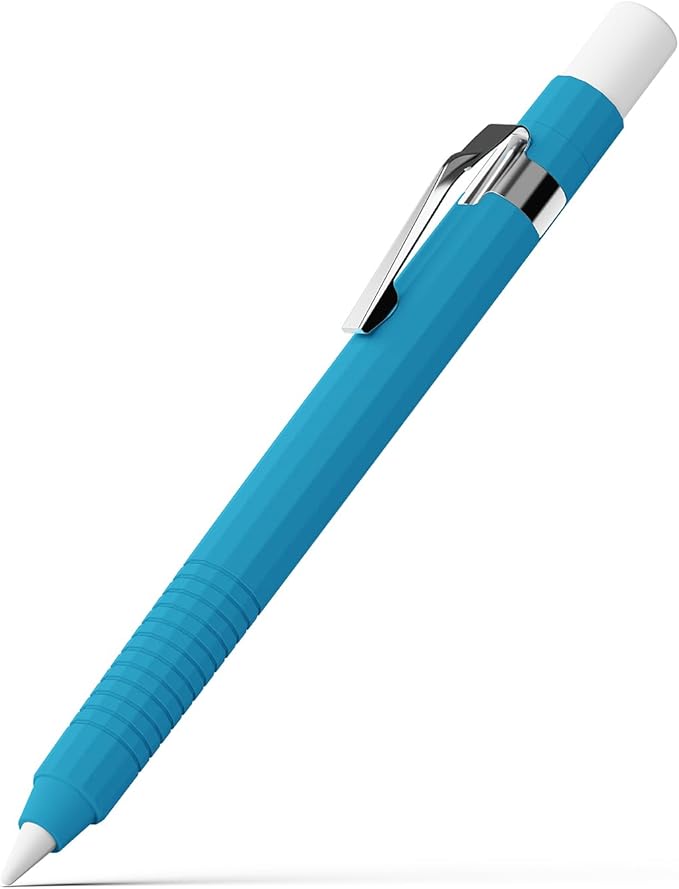 Ringke Silicone Drafting Pencil Case Compatible with Apple Pencil 2nd Generation and Apple Pencil Pro Case, Perfect Grip Silicone Protective Cover Sleeve Accessories - Blue