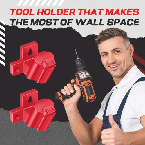 12 Packs Tool Holder Mount Drill Tool Hanger Compatible with Milwaukee M12 12V Wall Mount Drill Organizer Utility Storage Rack