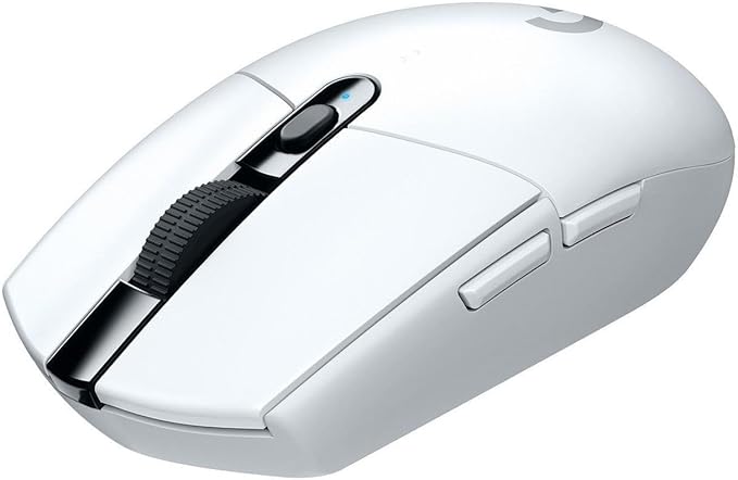 Logitech G305 Lightspeed Wireless Gaming Mouse, Hero 12K Sensor, 12,000 DPI, Lightweight, 6 Programmable Buttons, 250h Battery Life, On-Board Memory, PC/Mac - White