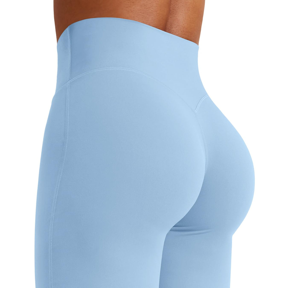 YEOREO Workout Women Straight Leggings 35" Eddiy Gym Yoga Pants Airy Blue M