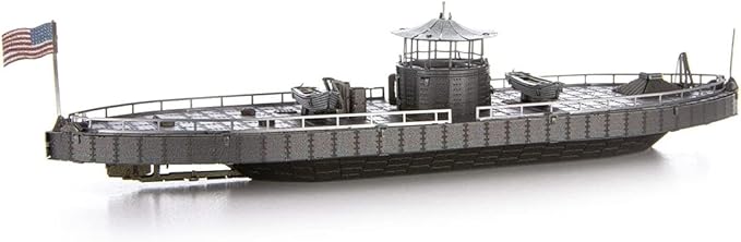 Metal Earth Fascinations Premium Series Monitor & Merrimack 3D Metal Model Kit