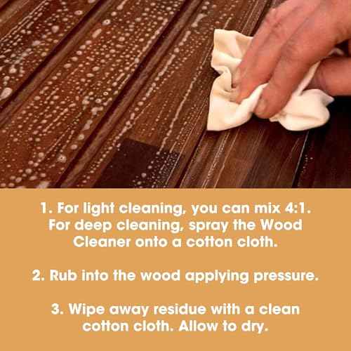 Furniture Clinic Wood Cleaner | Cleans Furniture, Shelves, Tables, Barstools, Cabinets & Other Wood Surfaces | Easily Remove Build Up, Grease and Dust | 8.5oz/250ml