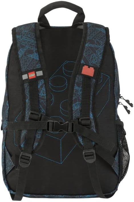 LEGO Heritage Classic Backpack and Lunchbox 2-Piece Combo Set, Matching Back to School Pack and Lunch Kit, Blueprint