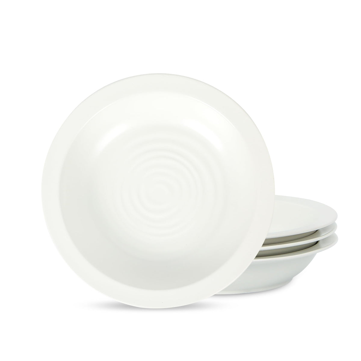 Stone Lain Orbit 4-Piece Pasta Bowl Set Stoneware, Beige