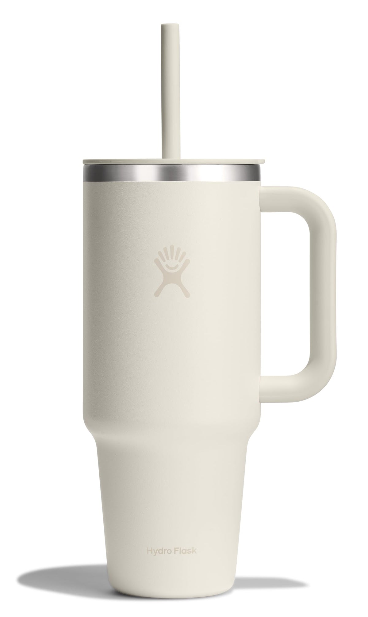 Hydro Flask 40 Oz Travel Tumbler with Handle, Lid and Straw - Insulated Stainless Steel in 40 Oz Ivory