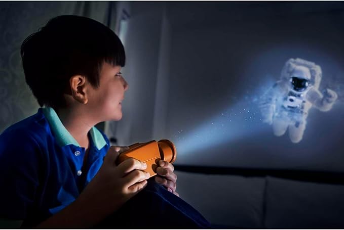 4M - STEAM Space Exploration - Build & Paint Solar System Planetarium Model, Assemble Space Toys Projector with Slides, Includes Glow Stars & Poster - Educational Science Planet Toys Kit, Kids Ages 5+