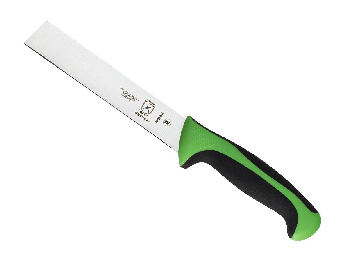 Mercer Culinary Millennia Colors 7-Inch Granton Edge Santoku Knife, Green