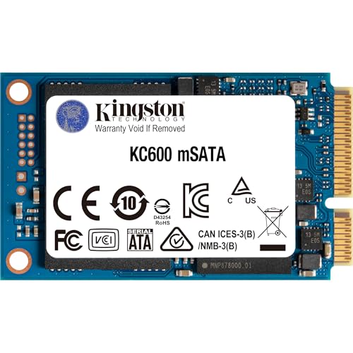 Kingston 1024G KC600 SATA3 mSATA SSD | SKC600MS/1024G