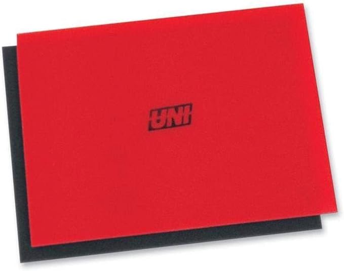Uni Filter Bulk Coarse Foam Filter - 12in. x 16in.x 3/8in. - Red