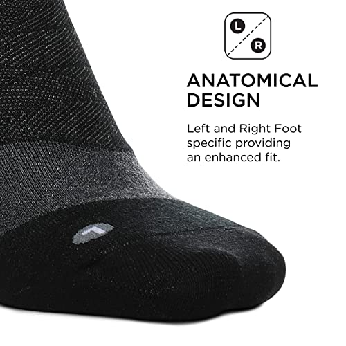Feetures Merino 10 Cushion Quarter Sock Stripe