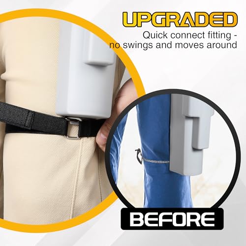 Feekoon Upgraded Window Cleaning Holster with Belt and Quick Connect Leg Strap, Detachable Side Bucket on an Adjustable Belt, Window Washing Tool, Hold All Generic Squeegees and Scrubbers