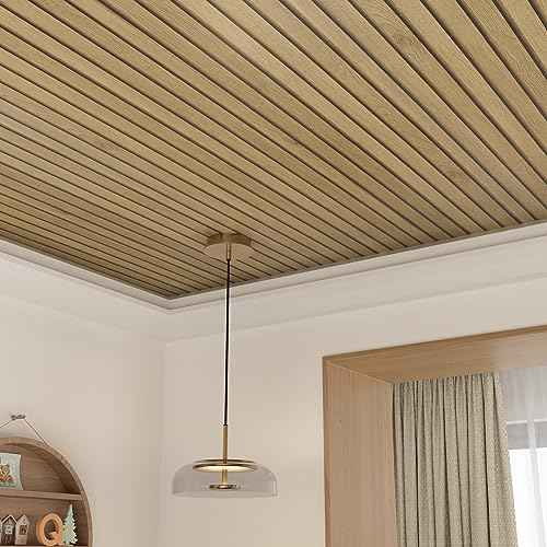 Livelynine Slats Wood Wallpaper Peel and Stick Removable Natural Wood Contact Paper Peel & Stick Accent Wall Vinyl Beadboard Paneling Faux Wood Slat Wall Panel Wallpaper for Bedroom Bathroom 15.8x78.8