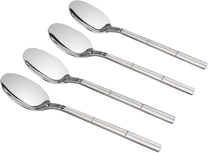 Lesbin Stainless Steel Flatware Dessert Spoon, Set of 12