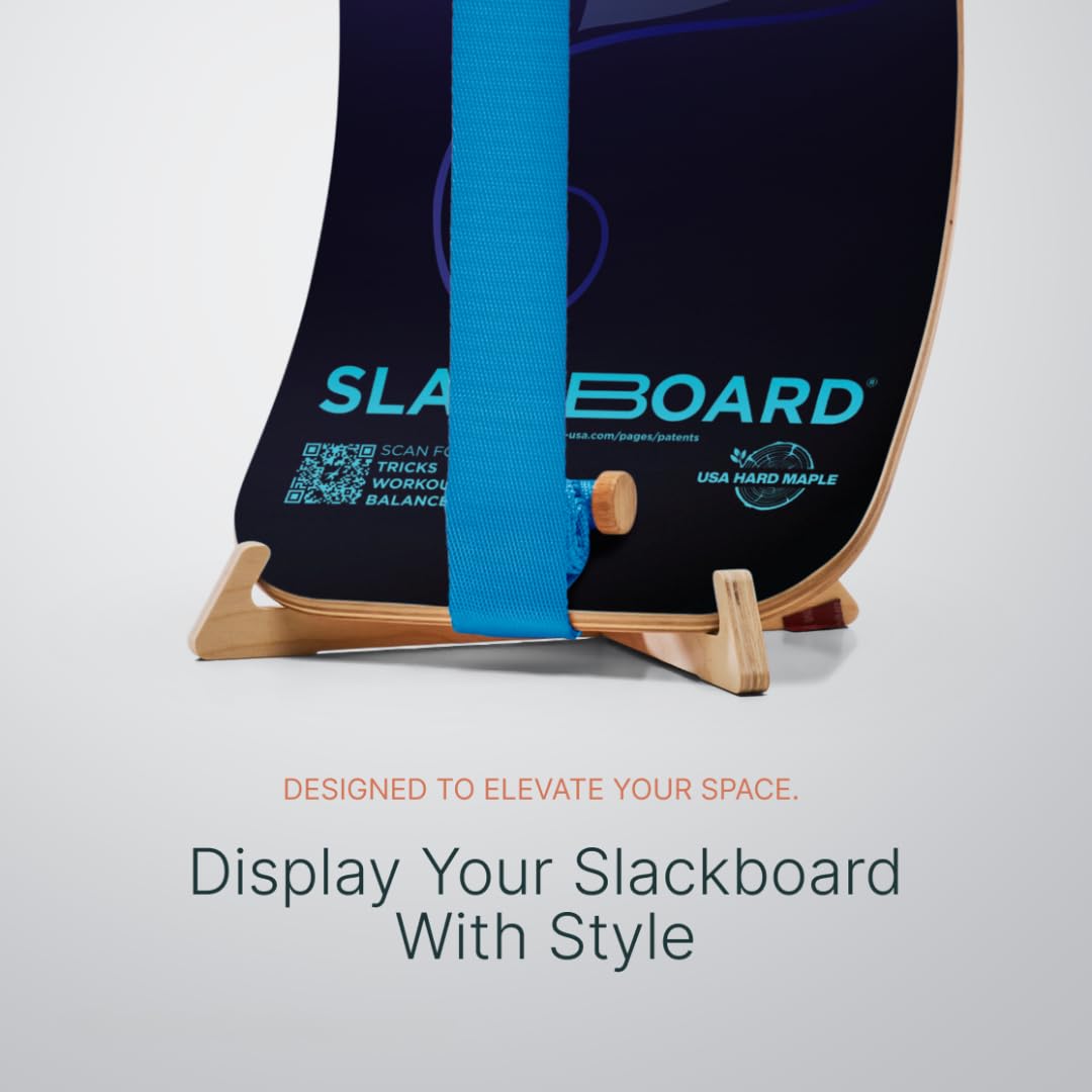 GIBBON SlackBoard with Stand - Slackline Balance Board Kids & Adults
