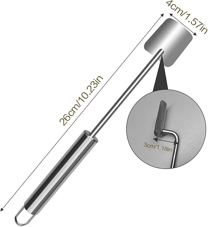 Corn Cob Stripper, Long Handle Corn Peeler for Corn on the Cob Stainless Steel Corn Stripping Tool Fast and Safe, Suitable for Home Kitchens, Restaurant Chefs, Outdoor Dining Enthusiasts
