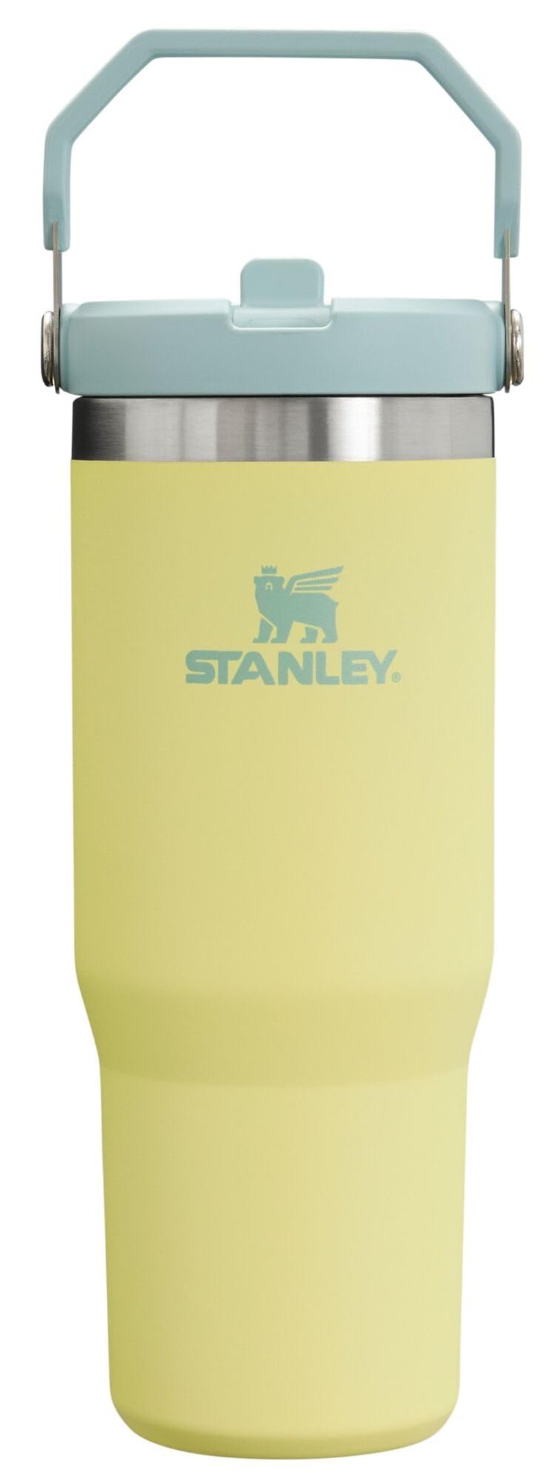 Stanley IceFlow Flip Straw Tumbler with Handle 30 oz | Twist On Lid and Flip Up Straw | Leak Resistant Water Bottle | Insulated Stainless Steel |BPA-Free | Pomelo